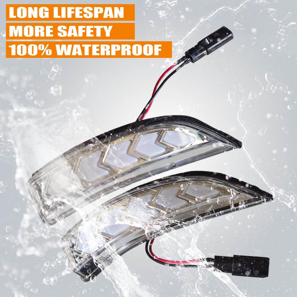 Светодиодный ДХО, плавное боковое зеркало заднего вида, динамический указатель поворота, лампа для Toyota Vios Altis Yaris Corolla Camry