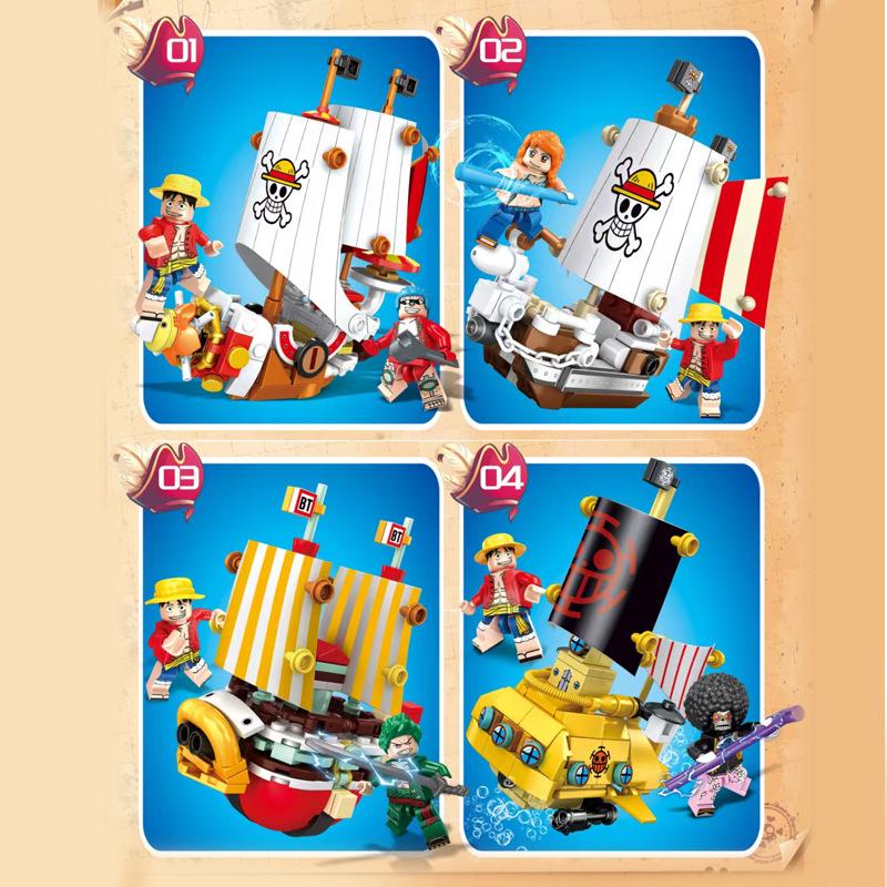 Корабль Тысяча Солнц Совместимые Детали Лего - Обучающий Строительный Набор One Piece для Мальчиков (S Бренд 6298)