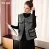 Women's French Retro Wool Blend Tweed Vest
