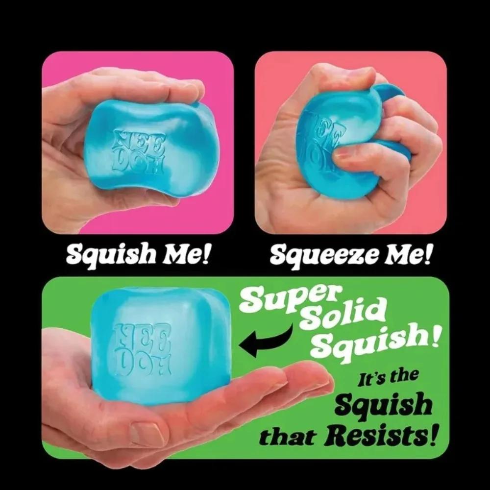 #Schylling Nice Cube-Антистресс Сквиши Игрушка Сенсорная Игрушка Куб Сжимаемый Шарик Игрушка-Сброс Напряжения Детский Подарок Красный Фиолетовый Синий Розовый игрушки