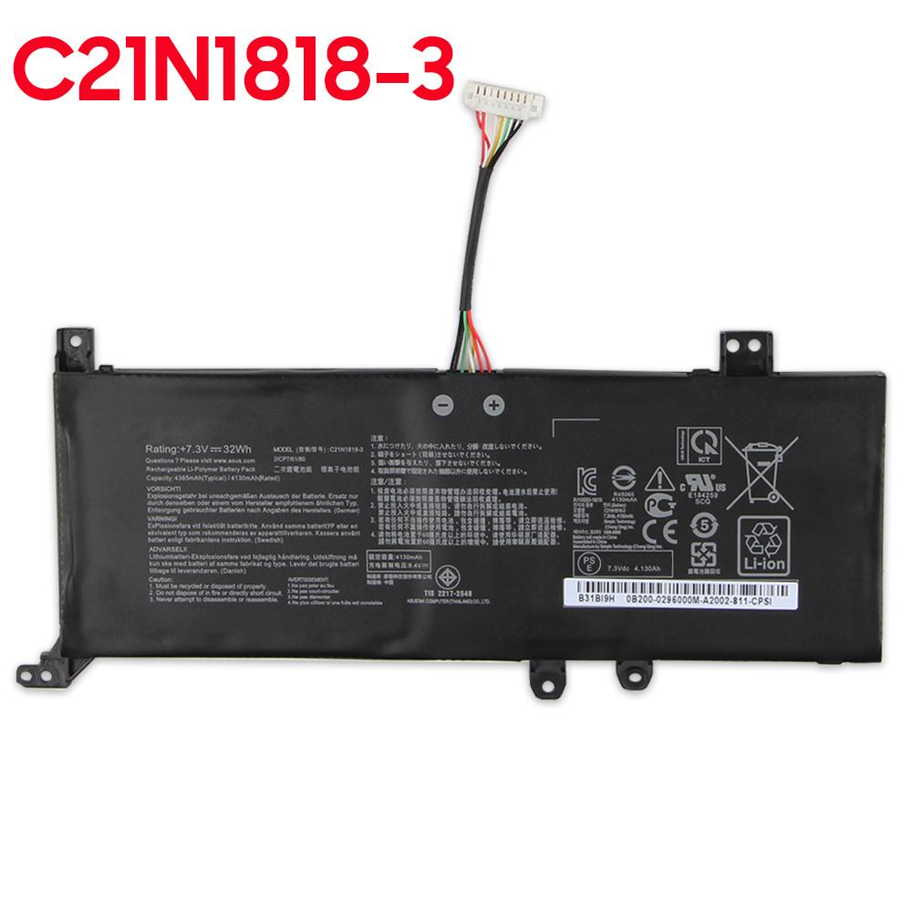 Replacement Battery C21N1818 B21N1818 for ASUS VivoBook X512 F512DA F512FA F512FB F512FJ X515 X515MA A509FB A509FJ