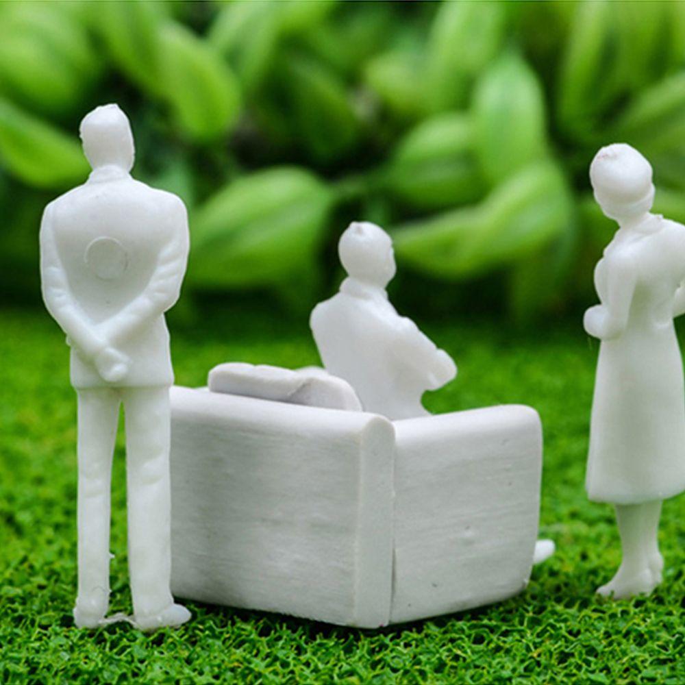 Hnadmade Multi-Style Pose Architectural Models Scale Model White Miniature Figures People Figures
