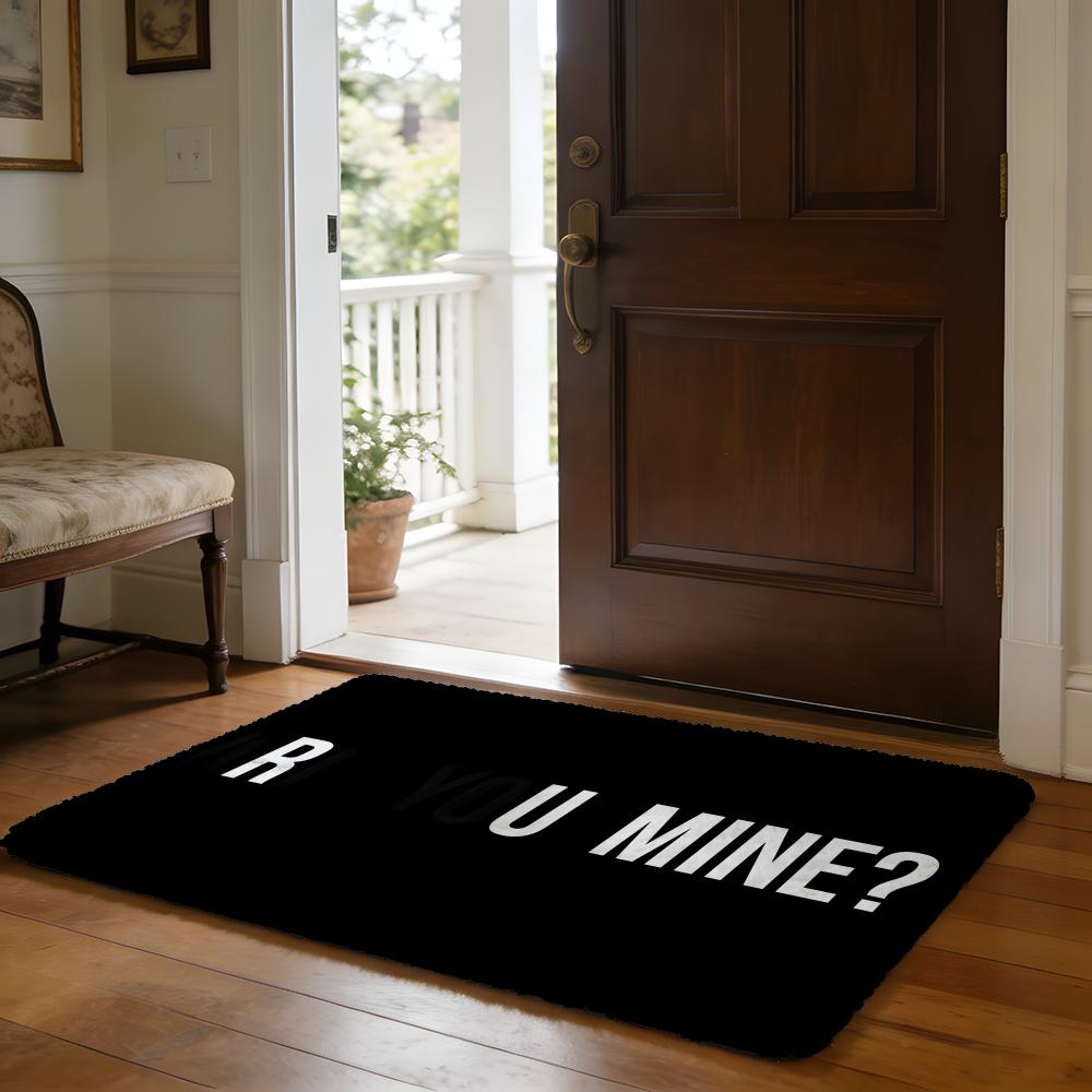 Floor Mat Soft Flannel Rug Non-Slip Absorbent Mat for Bathroom Bedroom Home Decor Rock Band A-Arctic M-Monkeys