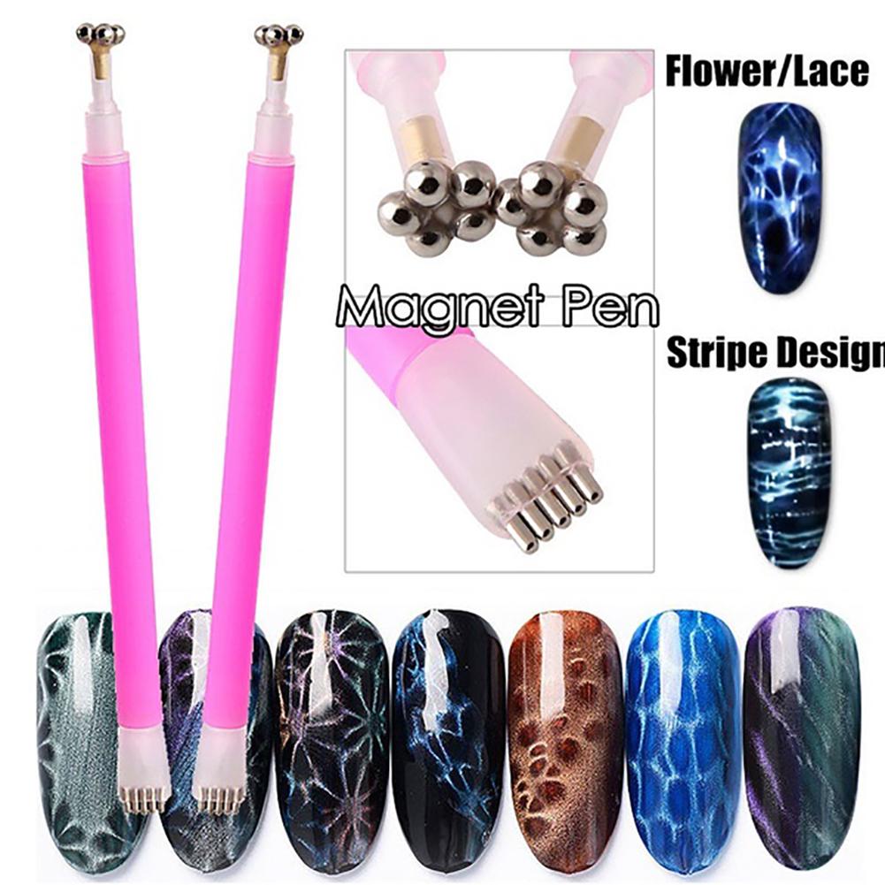 Nail Art Cat Eye Flower Stripe Магнитная ручка DIY 3D Польский УФ-гель Маникюрный инструмент для женщин