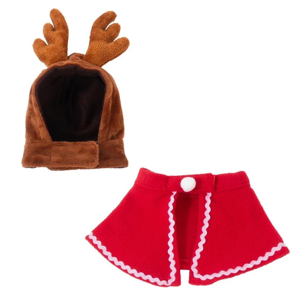 Christmas Pet Hat Cute Antlers Saliva Towel for Dog Cat Dress Up Supplies Lovely Design Autumn and Winter Clothes Pet Accessory