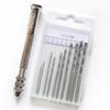 TANGSHI Craft Tool Pin Vise Hand Interchangeable Drill To Set Drill, Retractable, Bits, 0.8mm 3.0mm, 10-Piece