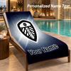 Custom Text Leeds United Print Beach Towel Large Towel For Home Bathroom Beach