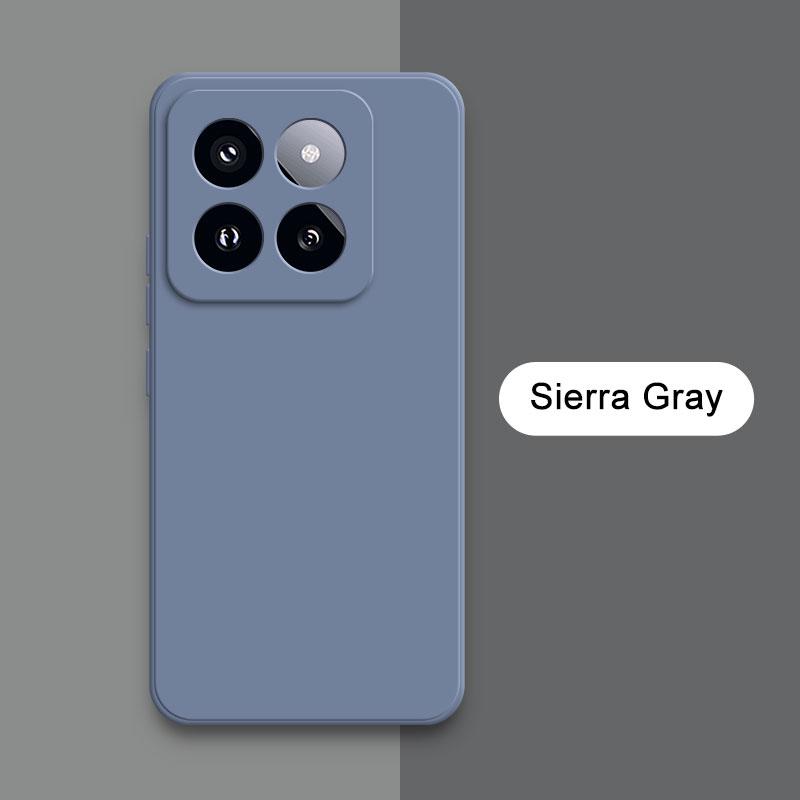 Square Liquid Silicone Case Cover for Xiaomi Mi 14 Pro Soft Waterproof Mobile Phone Armor Xiaomi14 Mi14 14Pro Luxury Accessories