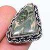 Natural Banded Green Opal 925 Sterling Silver Jewelry Ring Size 5.5 N4z25