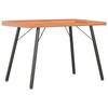Desk - Brown - 90x50x79 Cm - Engineered Wood - Contemporary Design - Easy Assembly