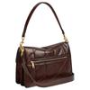 COACH Tabby 30 Quilted Metal Logo Chain Strap Calf Leather Hand Shoulder Bag Large Women's Maple Leaf