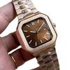 Мужские золотые автоматические механические часы Patek Philippe Nautilus 5821 с большим циферблатом и календарем.