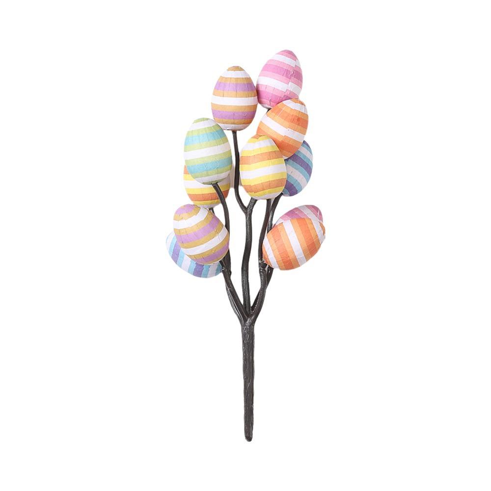 Vibrant Colors Easter Foam Eggs Tree Branch DIY Painting Lightweight Artificial Flower Arrangements Decorative