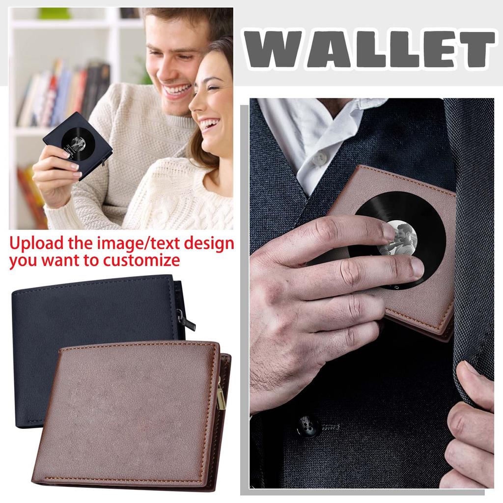 Personalized Custom Wallets Can Be Customized On Both Sides With Songs And Pictures. Suitable For Gifting To Boyfriends And Girlfriends