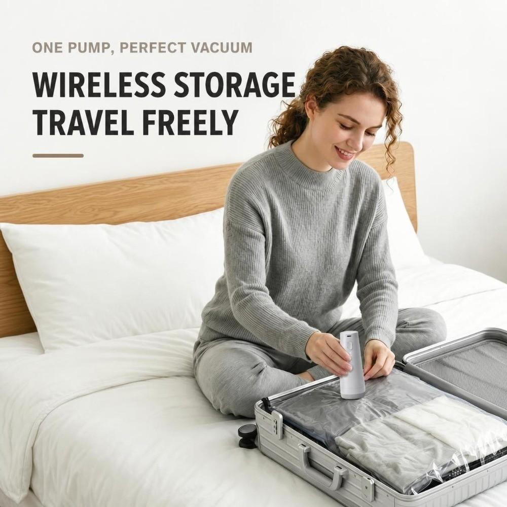 Rechargeable Compressed Bag Air Pump Low Noise Clothes Vacuum Sealer Travel