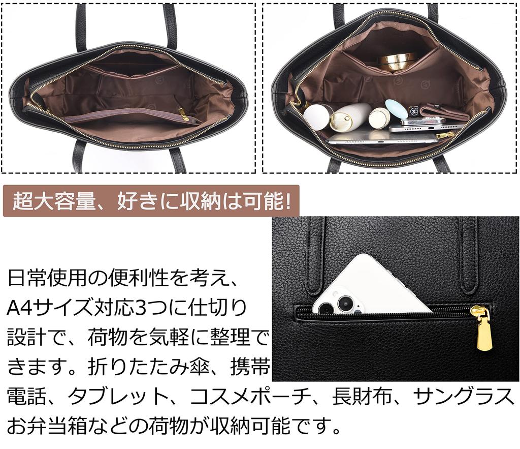 [FSD.WG] Women's Tote Bag Business Bag Stylish Popular 2-Way Handbag Commuting to School Large Capacity Leather Birthday Gift