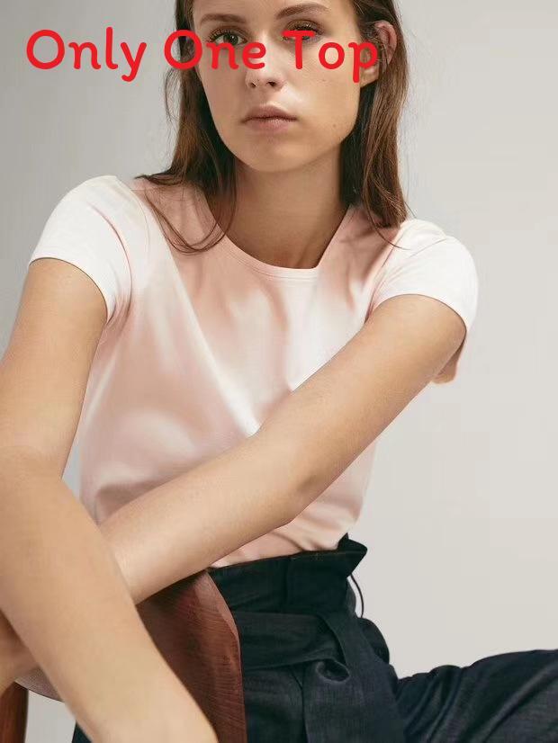 Cotton Short Sleeve T Shirt For Women Summer Casual Slim Fit Comfort Top