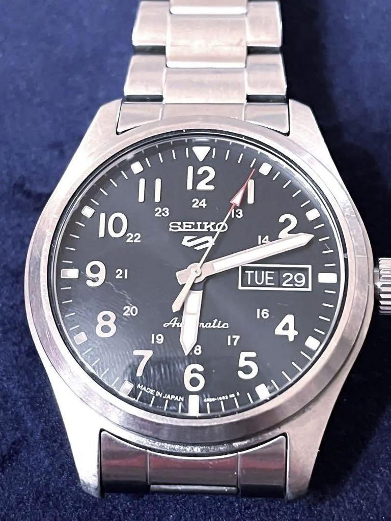 [Б/У] Автоматические часы Seiko 5 Sports, Черные