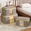 Closet Dustproof Organizer Visible Storage Bag Foldable Storage Box Quilt Container Moisture-proof Clothes Moving Bag