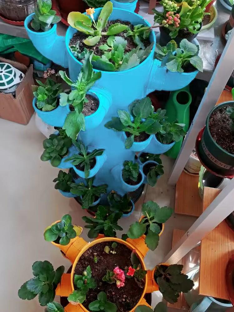 Handmade PVC Pipe Succulent Flower Stand: Multi-layer 3D Balcony Plant Shelf