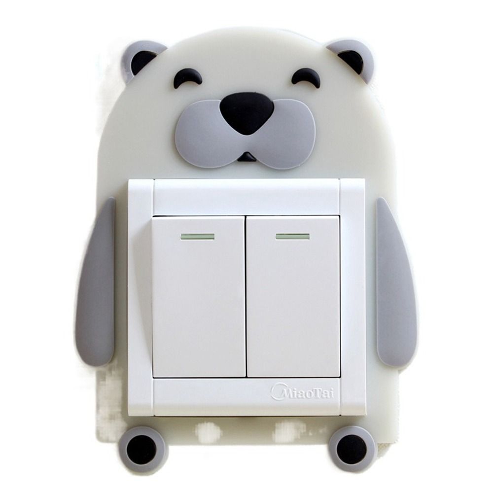 Пылезащитный светящийся чехол для переключателя, силиконовая наклейка для переключателя в виде животного, аксессуары для переключателей