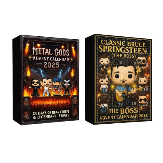 Yousheng Рождественский Адвент-календарь 24 дня Обратный отсчет Календарь с 24 акриловыми коллекционными мультяшными фигурками Сюрпризы для детей и взрослых