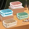 Bento Lunch Box with Utensil Set Leakproof Compartment Large Capacity Microwaveable Lunch Containers