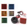 22mm Round Square Dual LED Indicator Pilot LightDigital Voltmeter Ammeter 0-100A Amp Volt Voltage Tester Meter AC 20-500V