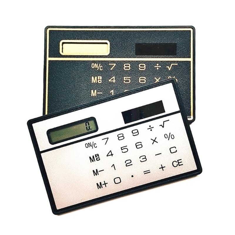 OFBK Small Pocket Calculator Solar Powered Calculator 8 Digit Calculator Mini Thin Body Portable Basic Standard Calculator