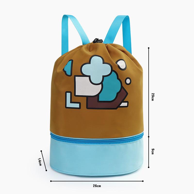 Детская сумка для плавания, сухая, влажная, водонепроницаемая, сумка для хранения, для мальчиков и девочек, для пляжного купания, милый рюкзак, спортивная сумка