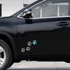 12.8x5.5CM Laser Vinyl Pet Paw Pattern Car Motorcycle Body Bumper Hood Window Decal Scratch Sticker