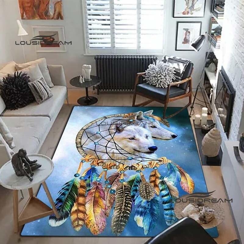 Волк искусство ковры и ковер 3D печать ковер с изображением животных напольный коврик для гостиной спальни большой площади мягкий ковер ковер для детской комнаты