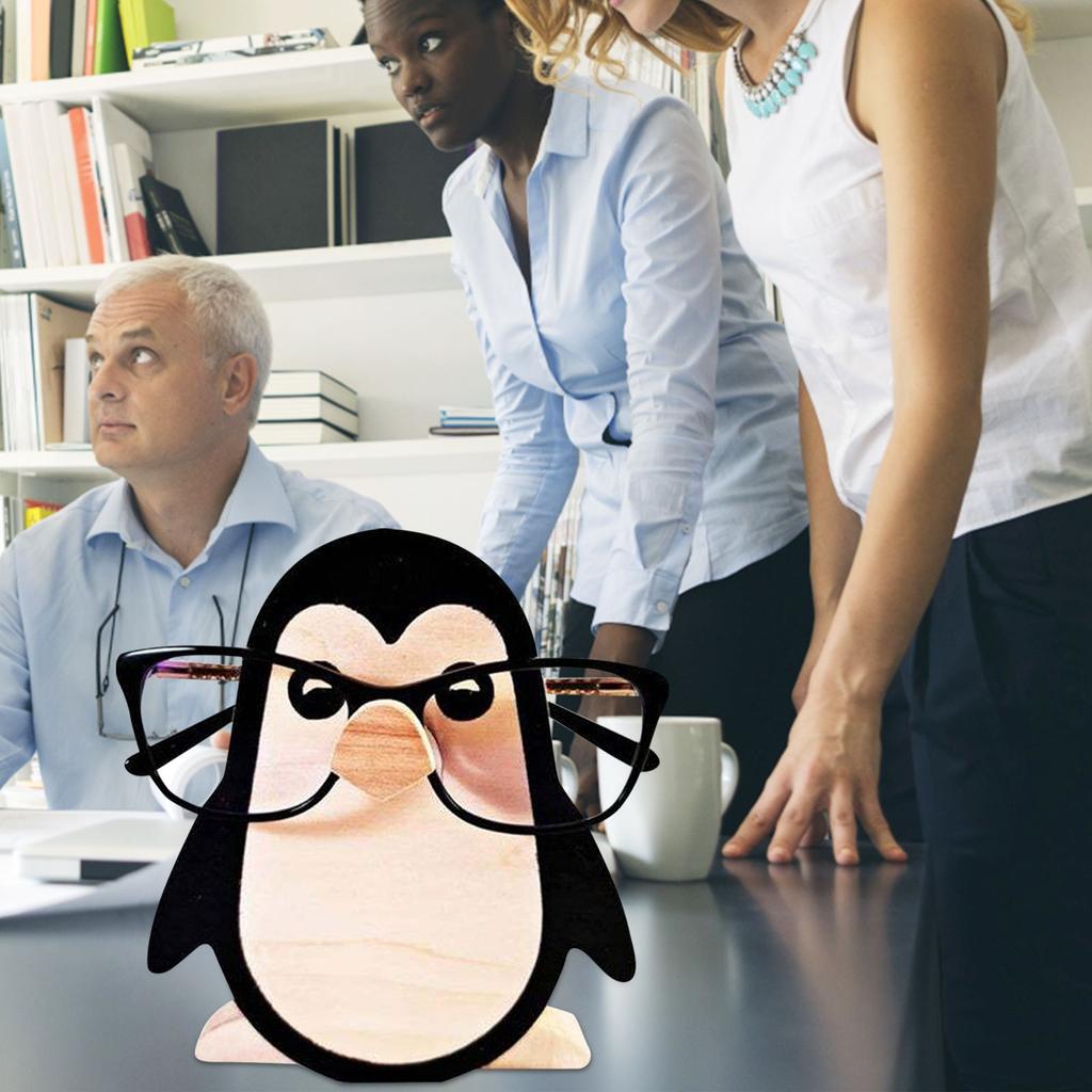 Home Desk Decoration Head Wooden Animal Spectacle Frame