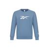 Reebok Свитшот-пуловер с логотипом, однотонный, унисекс, синий HI3372