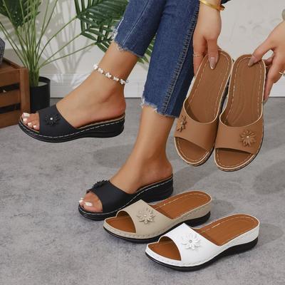 Клипсы-танкетки большого размера женские летние новые легкие сандалии для улицы женские сандалии женские