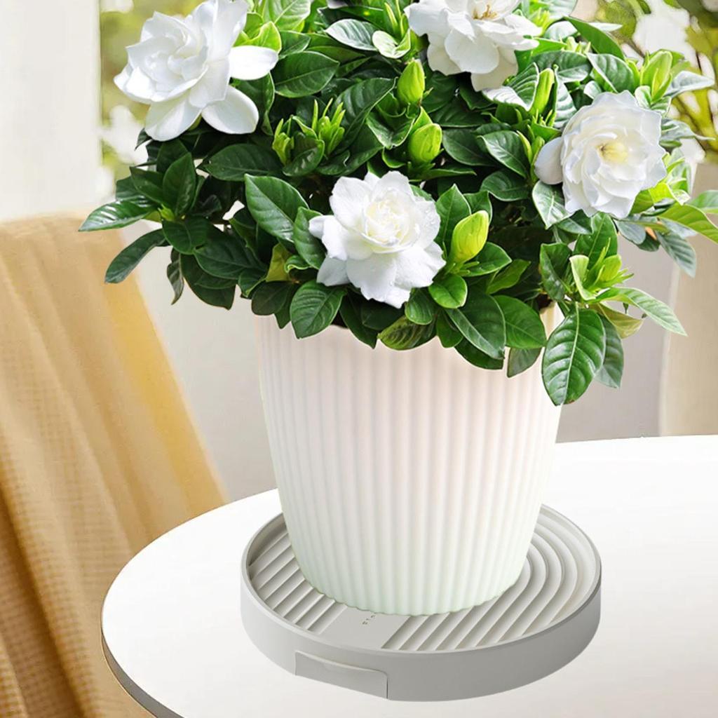 Plant Caddy with 4 Invisible Casters Plant Dolly for Yard Living Room Garden