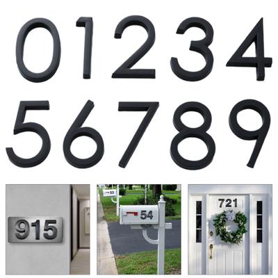 Modern 3D House Numbers Heavy Duty Rust-proof Simple Installation Modern House Address Numbers for Outside Home Front Door