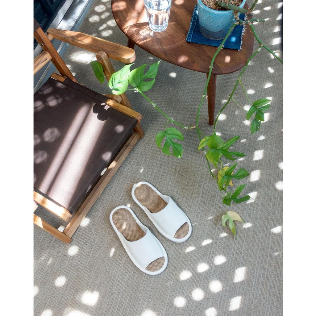 Тапочки TENDAI с коноплей Подходят для мужчин и Подходят для дома и улицы Идеально для лета Подкладка, Не совсем белый (L) / Моющийся, Стильный, Милый,