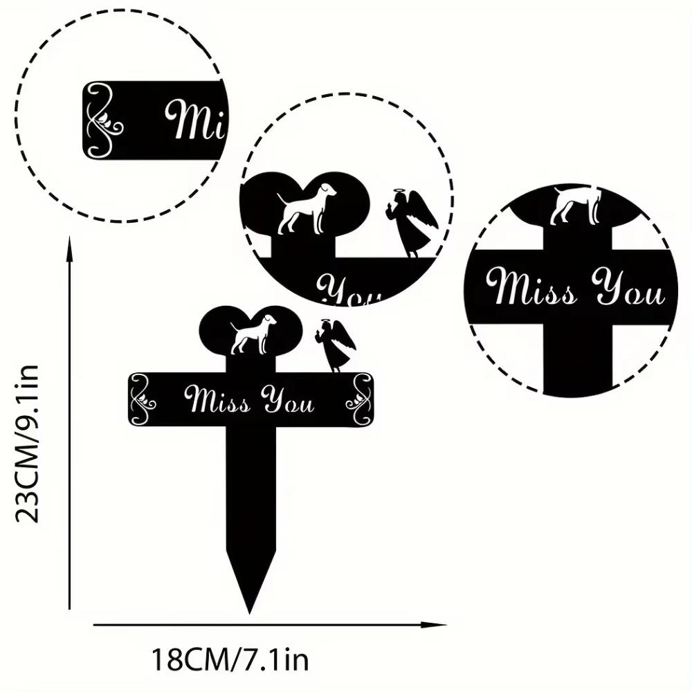 Металлический колышек для собак, садовый колышек, дань уважения, декор для домашних животных, идеальный подарок для сада или двора в память об утрате домашнего животного