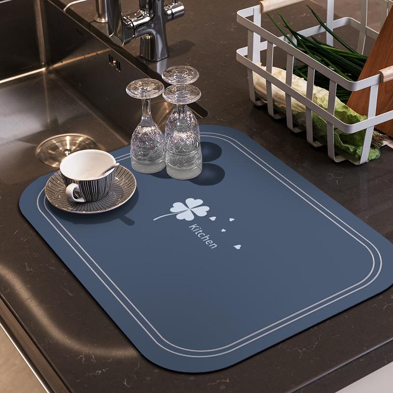 2 шт. Коврик для слива воды на кухне, поглощающий воду, для бытовой кофемашины, противоожоговый и нескользящий коврик для стола