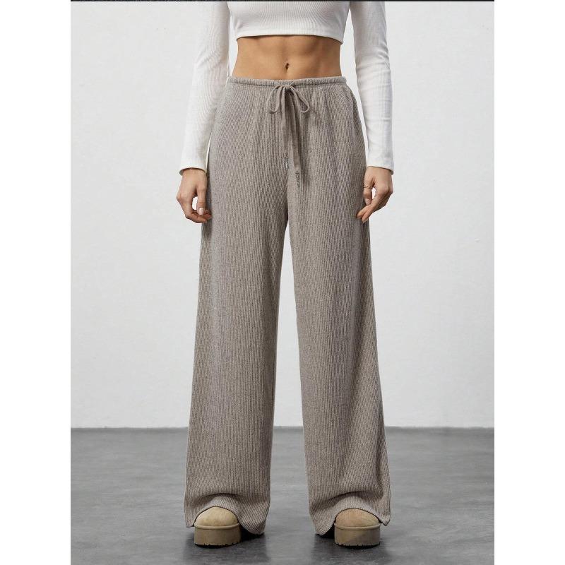 JKASHDK Женские модные повседневные однотонные брюки с высокой талией и принтом, брюки и капри