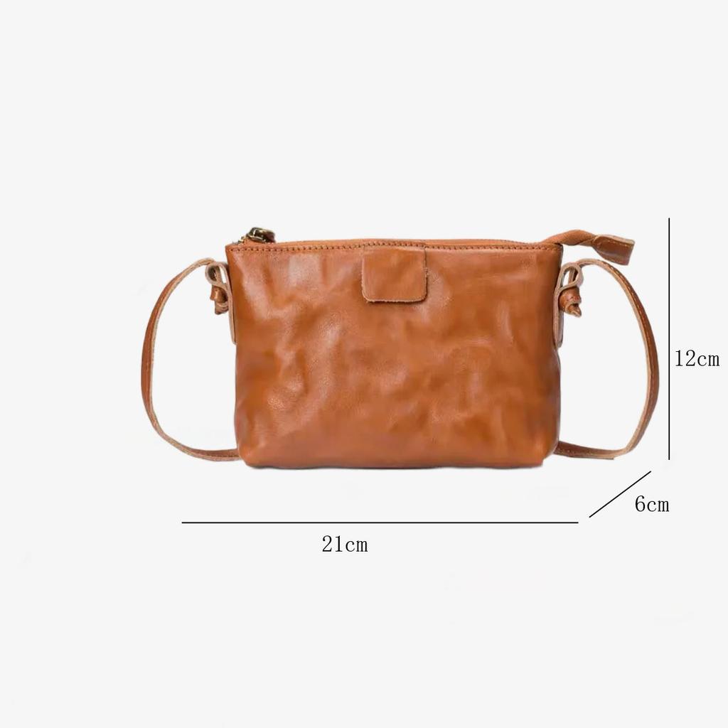 Johnature Универсальная и минималистичная маленькая сумка кроссбоди из натуральной кожи, однотонная, из мягкой коровьей кожи, мини-сумка на плечо