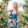 Fruit Picking Bag Large Adjustable Strap Fruit Harvesting Bag Tear-Resistant Bottom Opening Portable Gathering Bag for Fruits Vegetables Garden