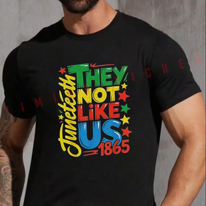 Juneteenth 1865Black History Month T-Shirt Fashion VintageSummer Casual Short Sleeve O-neck Motorbike Tops Tee