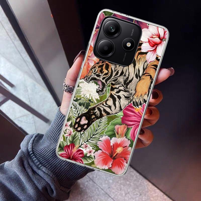 Superior Tiger Pattern Art Phone Case For Xiaomi Redmi Note 10 11 12 13 14 15 Pro Plus 11S 12S 14S 11T 11E 10S Soft TPU Back Cov