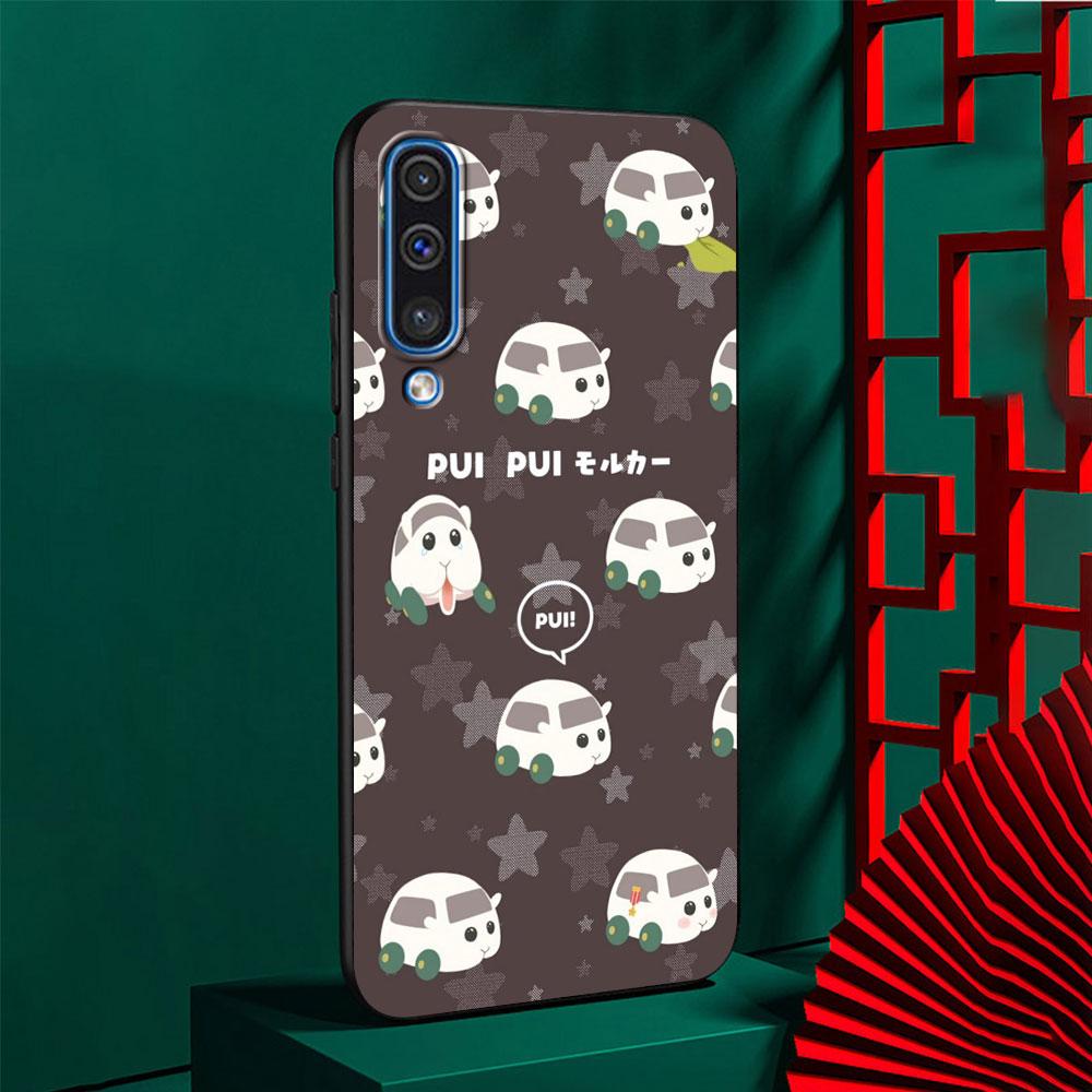 PUI PUI MOLCAR Милый чехол для Samsung Galaxy A10s A50 A50s A02s A03s A20 A30 A20e A70 A70s A20s A30s A10 TPU Черный чехол для телефона