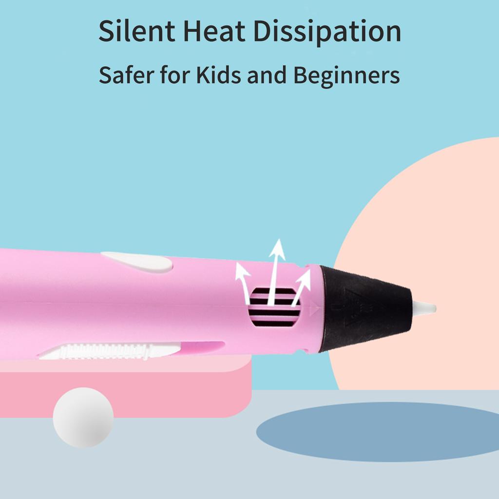 Ручка для 3D-печати применяется с нитью ABS PLA толщиной 1,75 мм. Поддержка температуры. Скорость рассеивания тепла.