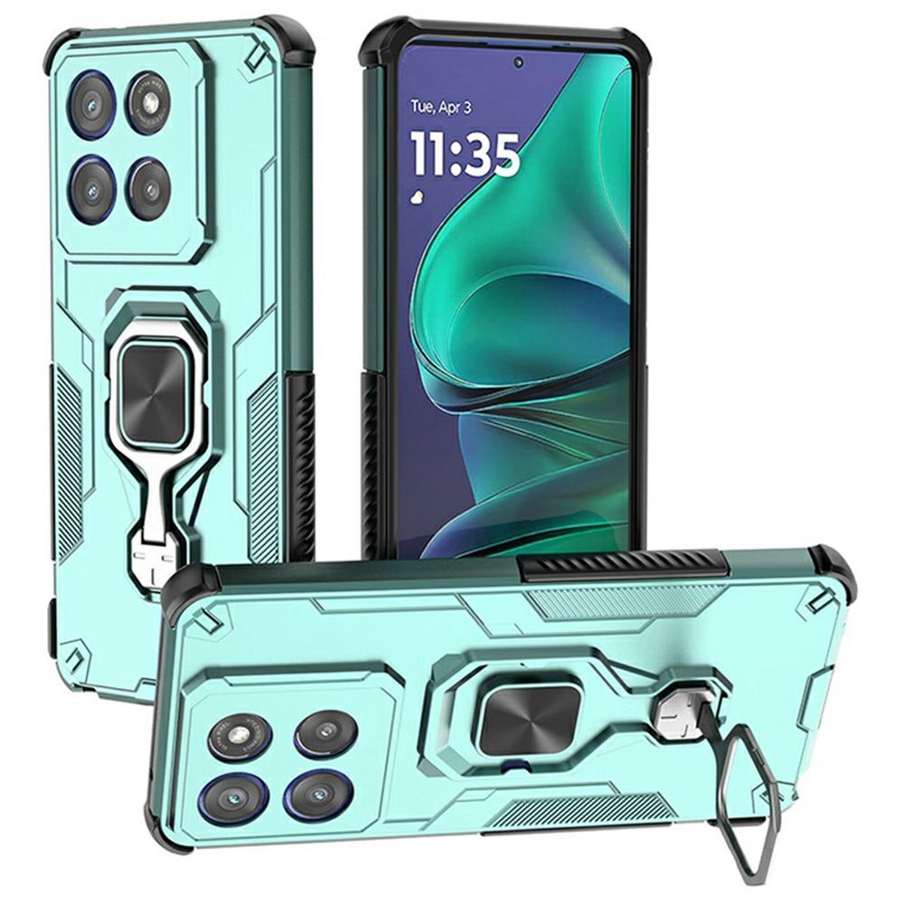 For Motorola Edge 60 Stylus 5G Case Rotatable Ring Kickstand PC+TPU Shockproof Phone Cover