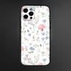 Маленький свежий акварельный цветочный узор Чехол для телефона Для iPhone 16,15,14,13,12,11 Plus,Pro Max, Других Мягкий Черный Чехол