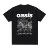Oasi Band Logo Rock Band Vintage T-shirt Cotton Men T Shirt New Tee Tshirt Womens Tops